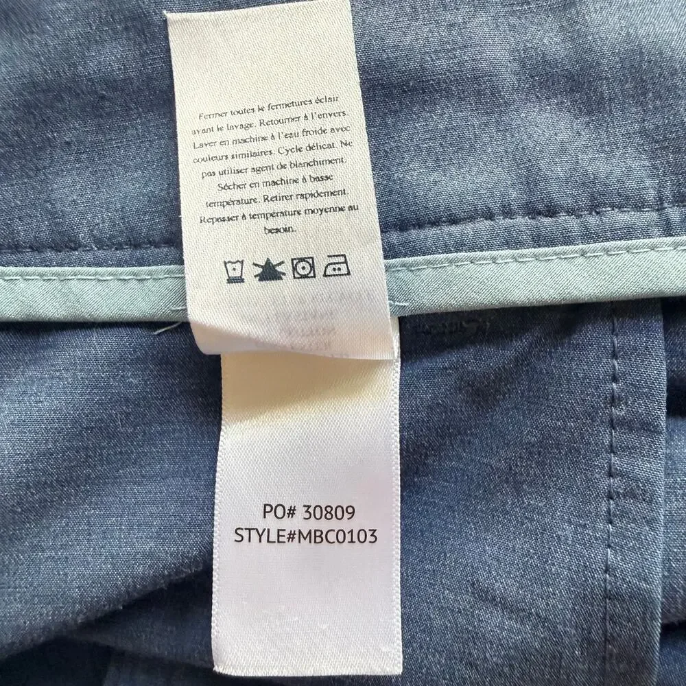 Faherty All Day Shorts Men's 36 Blue Hybrid Performance Chino Stretch Sun Faded